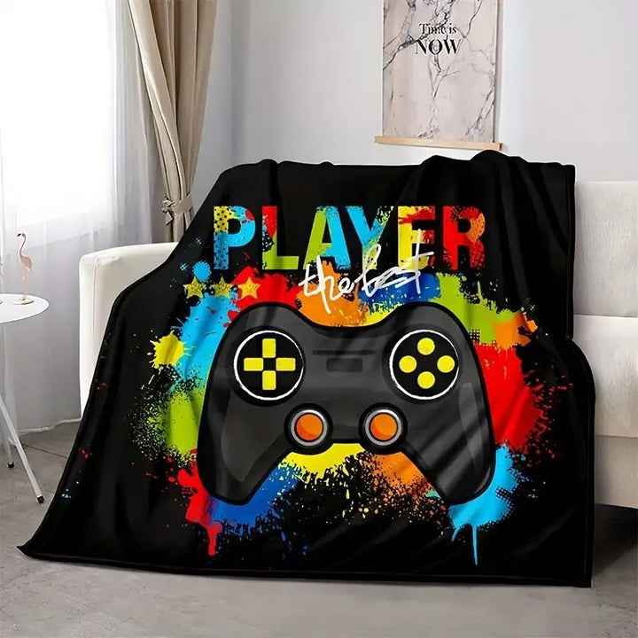 Unisex cuddly blanket with gaming motif Stornfield