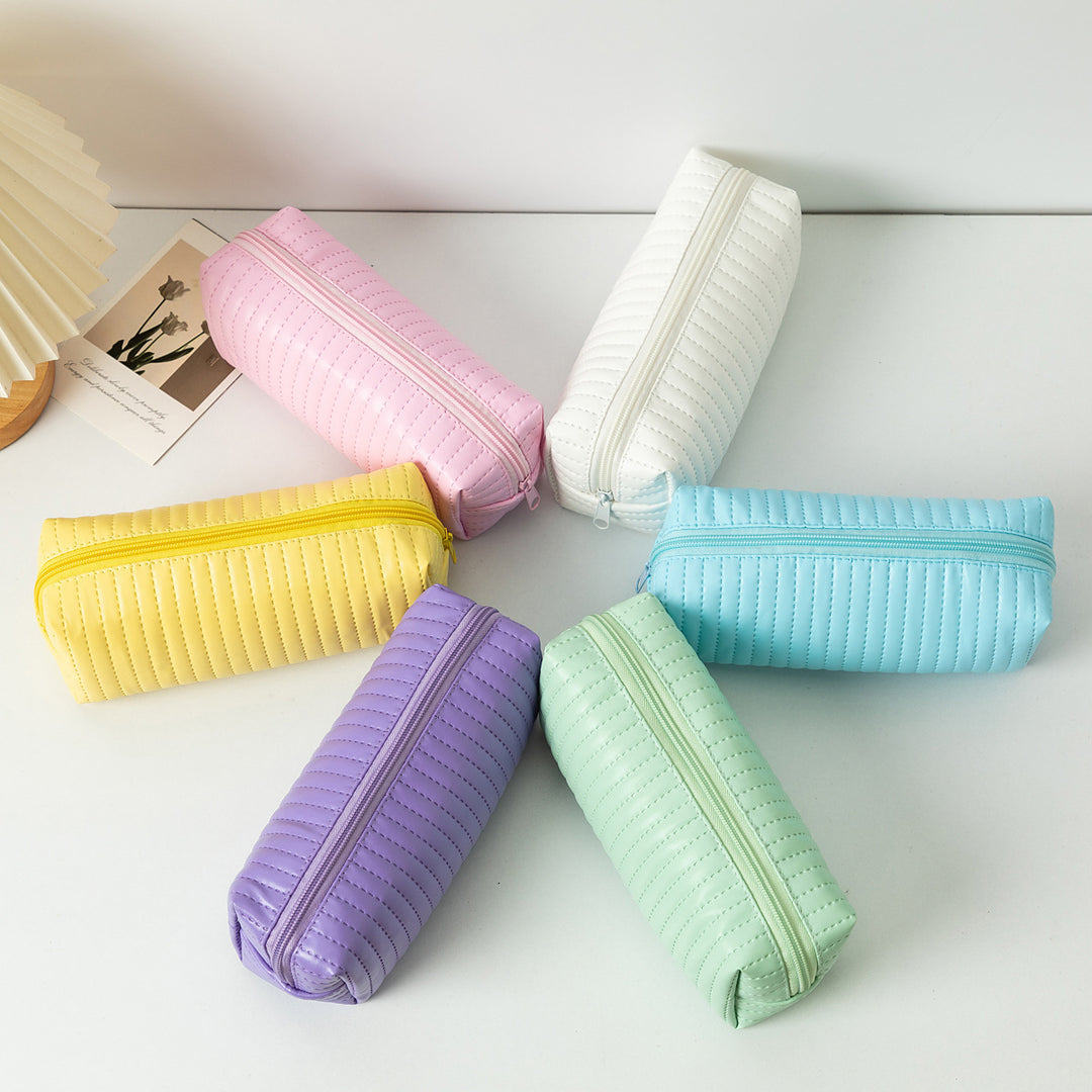 Textured Zippered Pencil Case Stornfield