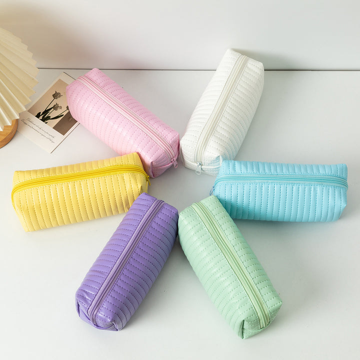 Textured Zippered Pencil Case Stornfield