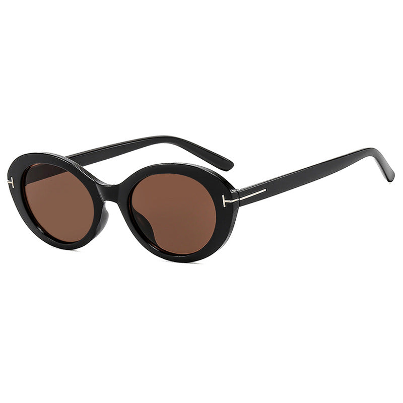 Ladies fashionable sunglasses with innovative oval frame and UV protection Stornfield