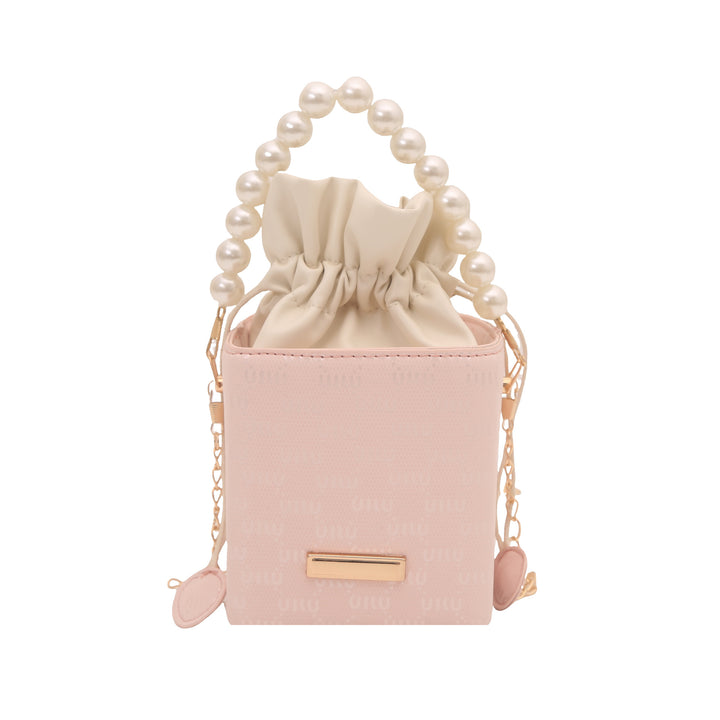 Elegant Pearl-Handled Mini Bucket Bag Stornfield
