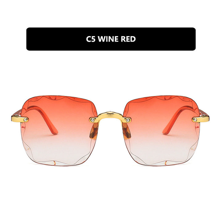 Women's trendy square sunglasses with luxurious metal frame Stornfield