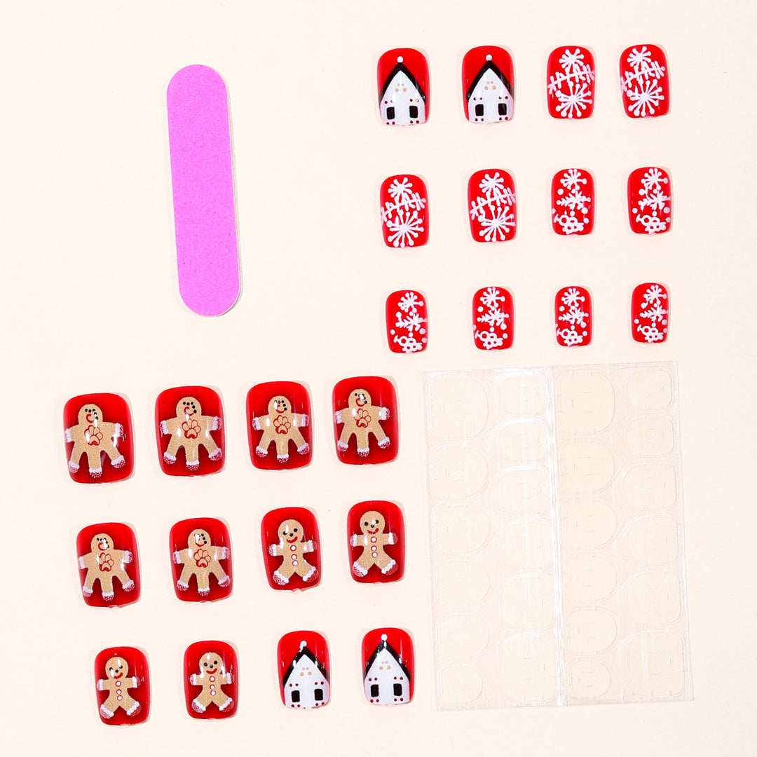 Festive Gingerbread Nail Art Stornfield