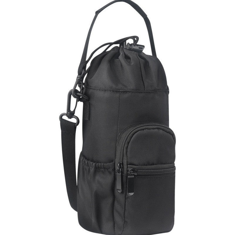 Insulated drinking bottle carrying bag with external compartment Stornfield