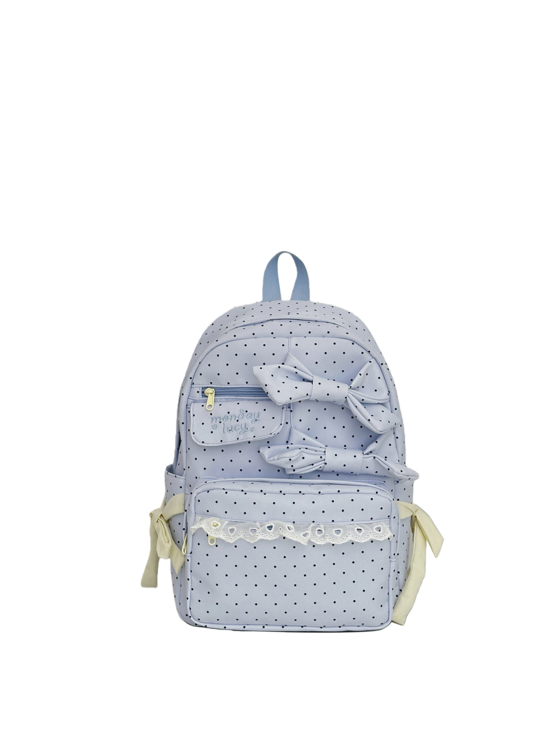 Backpack with Playful Bows and Practical Storage Solutions Stornfield