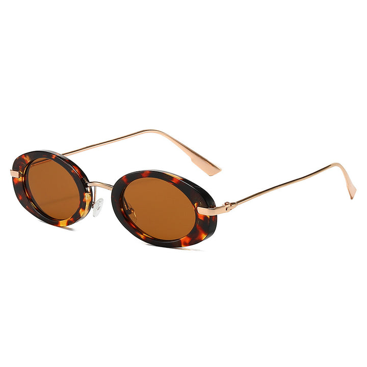 Vintage Oval Sunglasses with Metal Accents Stornfield