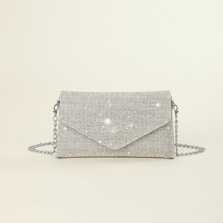 Rhinestone-Studded Evening Clutch
