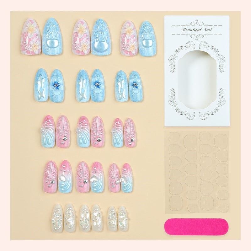 Creative nail art set with glitter and unicorn motifs Stornfield