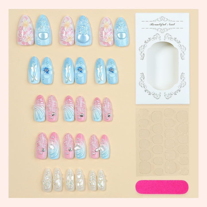 Creative nail art set with glitter and unicorn motifs Stornfield