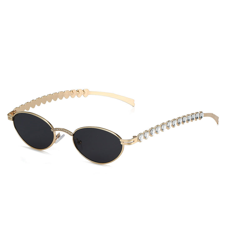 Elegant Rhinestone-Embellished Cat-Eye Glasses Stornfield