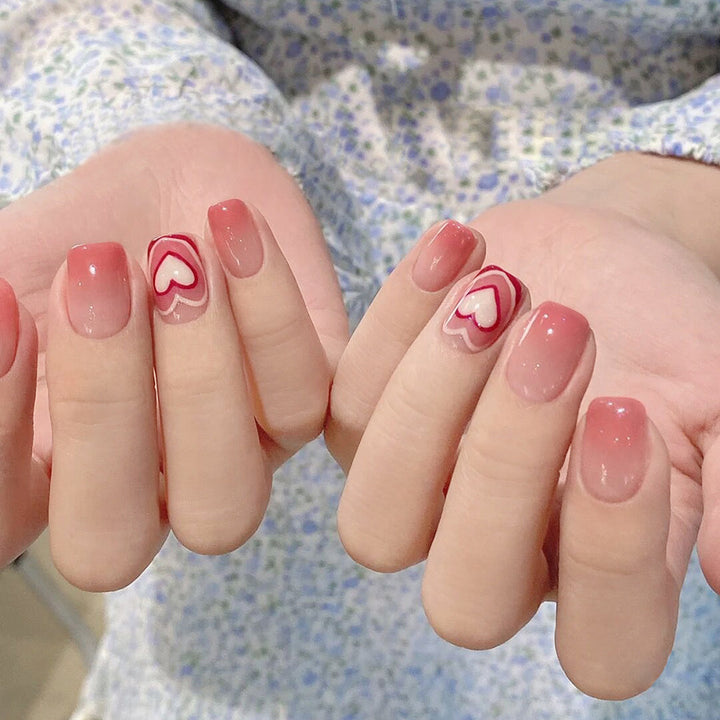 Artistic Heart Design Press-On Nail Set Stornfield 178815*10mm0446