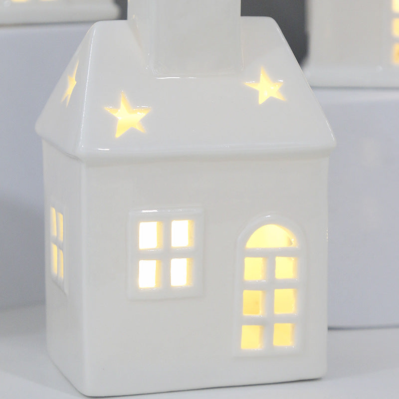 Ceramic House-Shaped Tea Light Holder Stornfeild