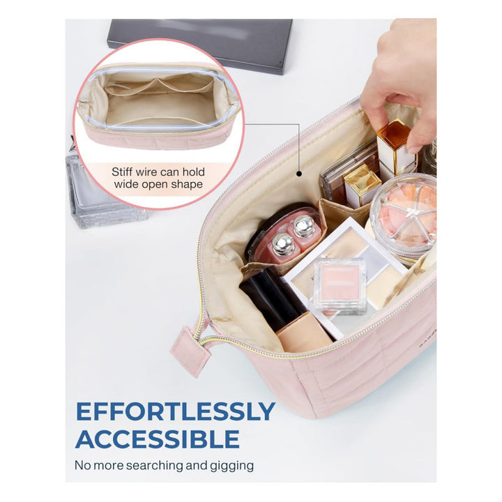 Quilted Cosmetic Organizer Bag Stornfield