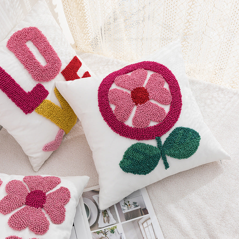 Women Decorative Pillowcase with Heart Pattern Stornfield