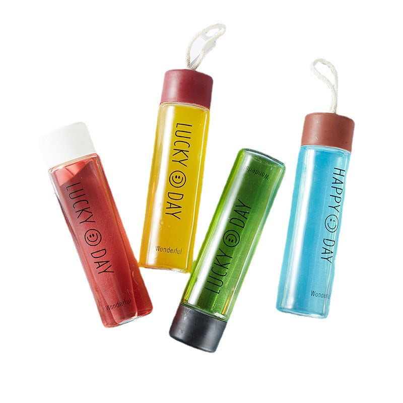 Ladies High Quality Glass Drinking Bottle with Carabiner Stornfield