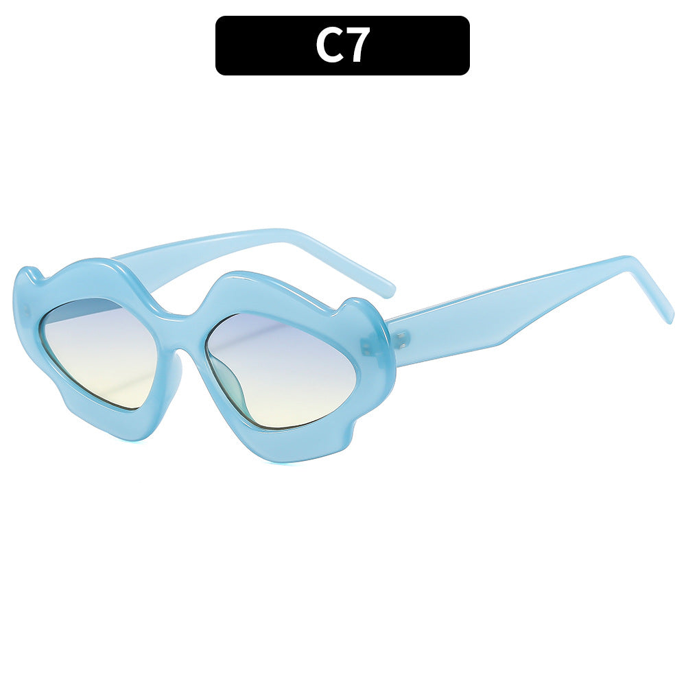 Unique Sculptural Shield Sunglasses