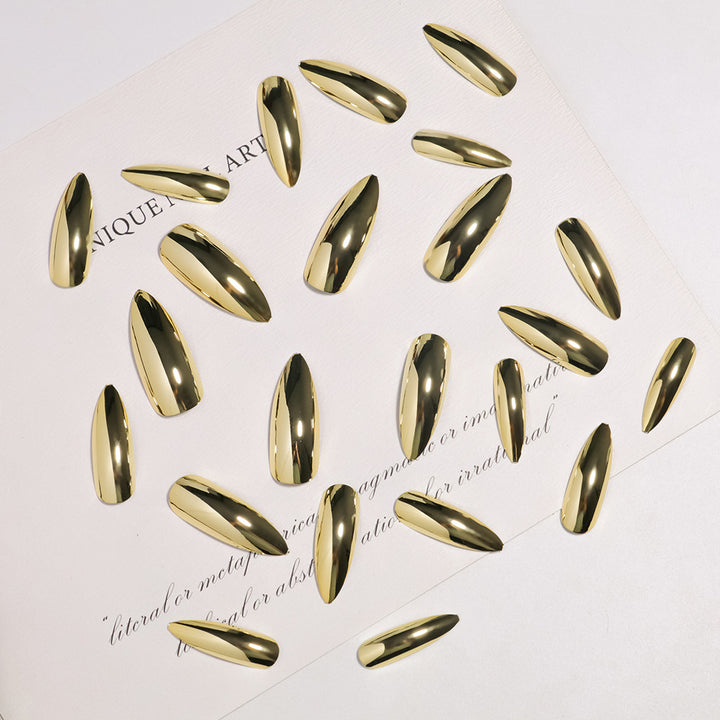 Extravagant Stiletto Press-On Nail Tips with Mirror Finish Stornfield