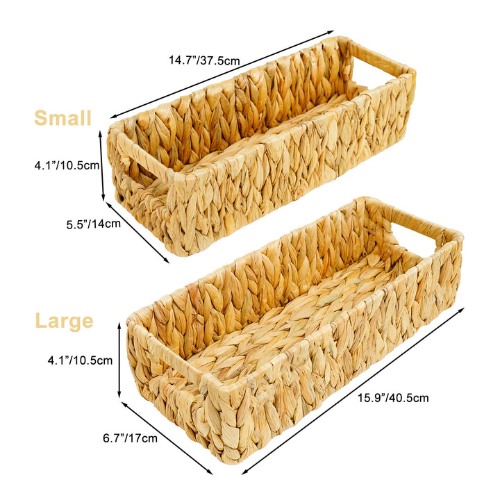 Handwoven Natural Fiber Storage Tray Stornfield