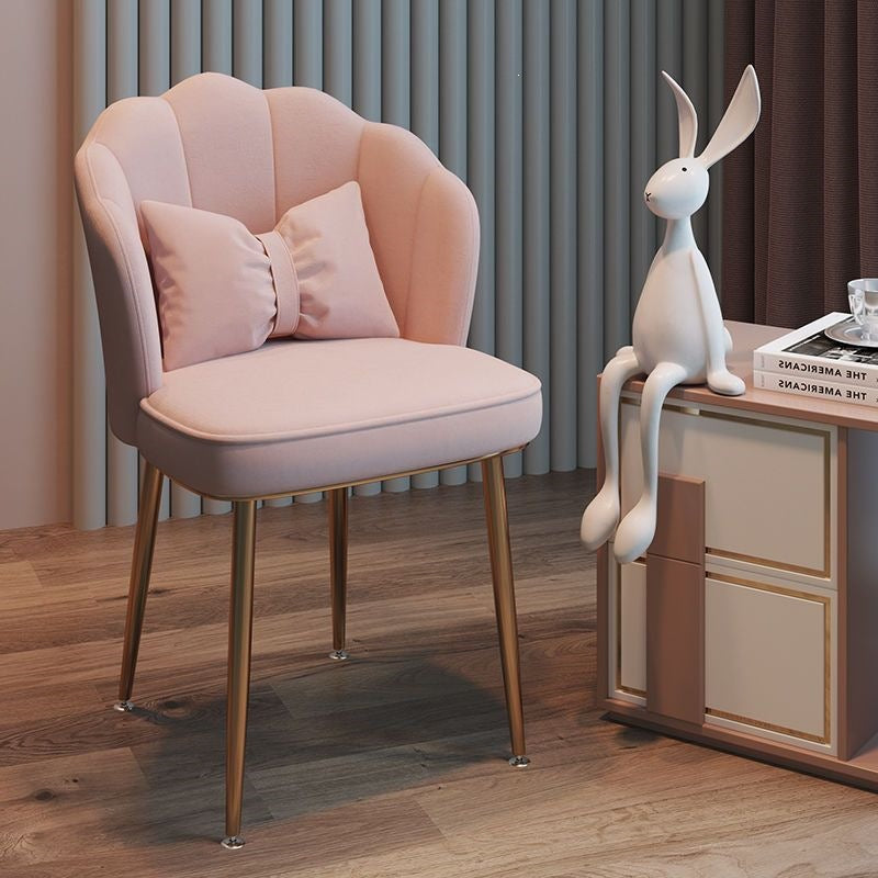 Modern Accent Chair with Gold Legs Stornfield