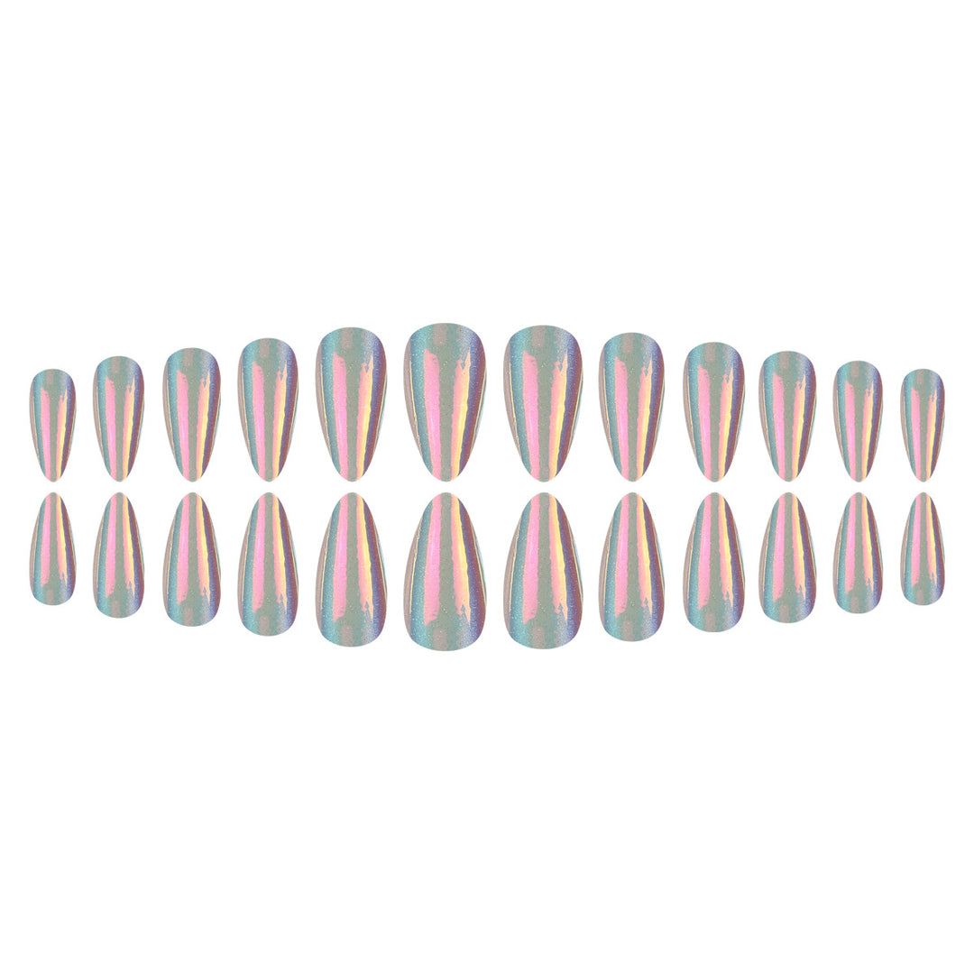 Glamorous Stiletto Press-On Nails with Iridescent Finish Stornfield