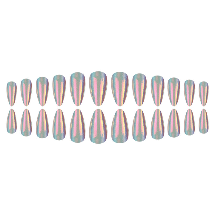 Glamorous Stiletto Press-On Nails with Iridescent Finish Stornfield