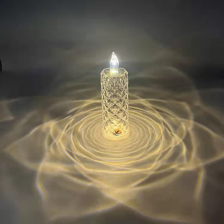 Decorative Crystal LED Flameless Candle Jar Stornfield