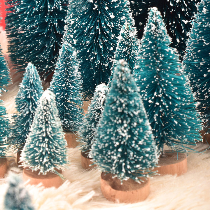 Decorative Mini Snow-Covered Christmas Tree Set Stornfield