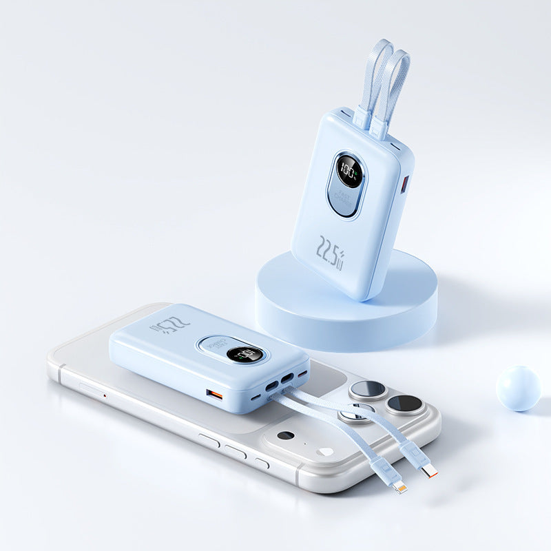 Power bank with fast charging function and integrated cable system Stornfield
