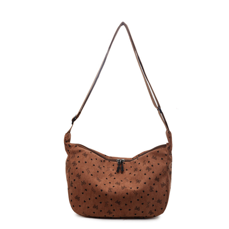 Casual Floral Print Hobo Bag