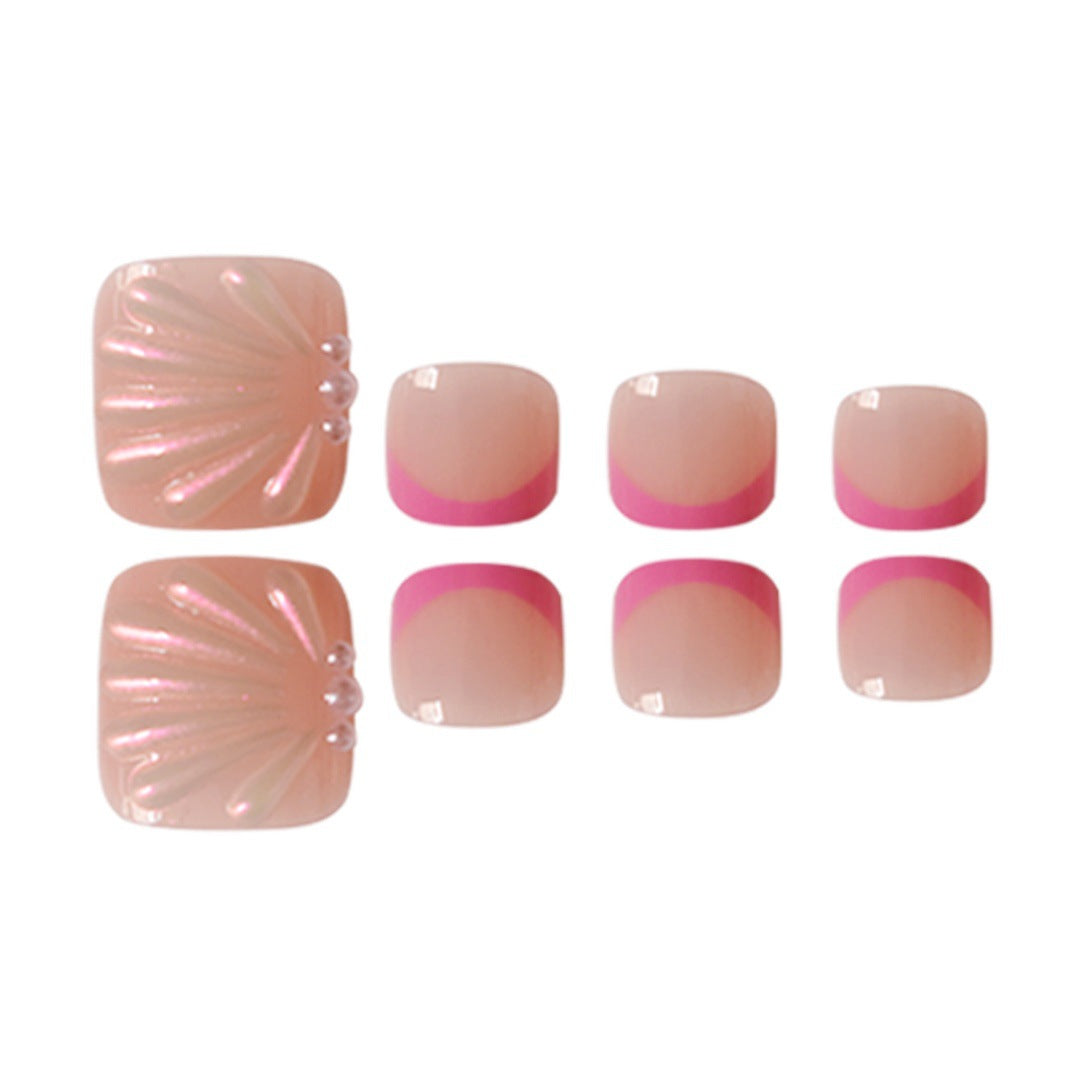 Artistic Press-On Toe Nail Art Extensions Stornfield