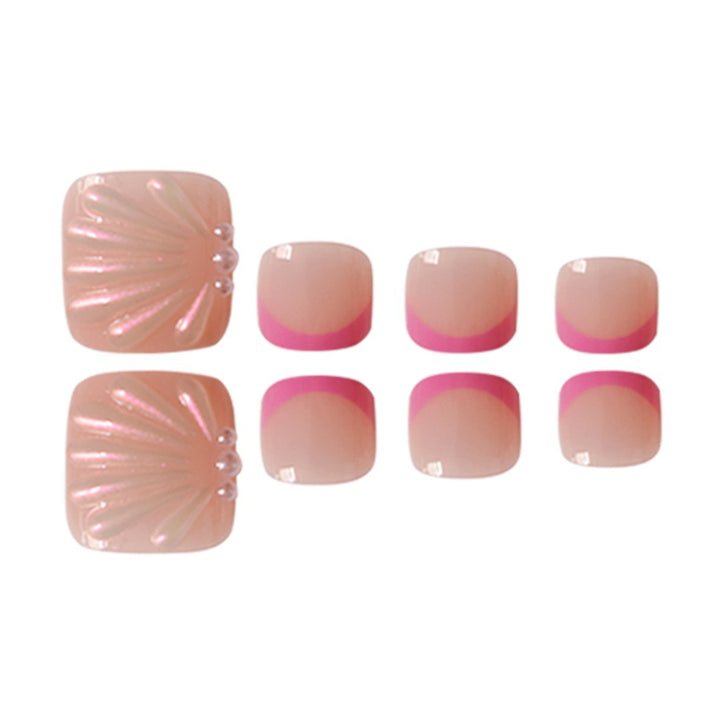 Artistic Press-On Toe Nail Art Extensions Stornfield