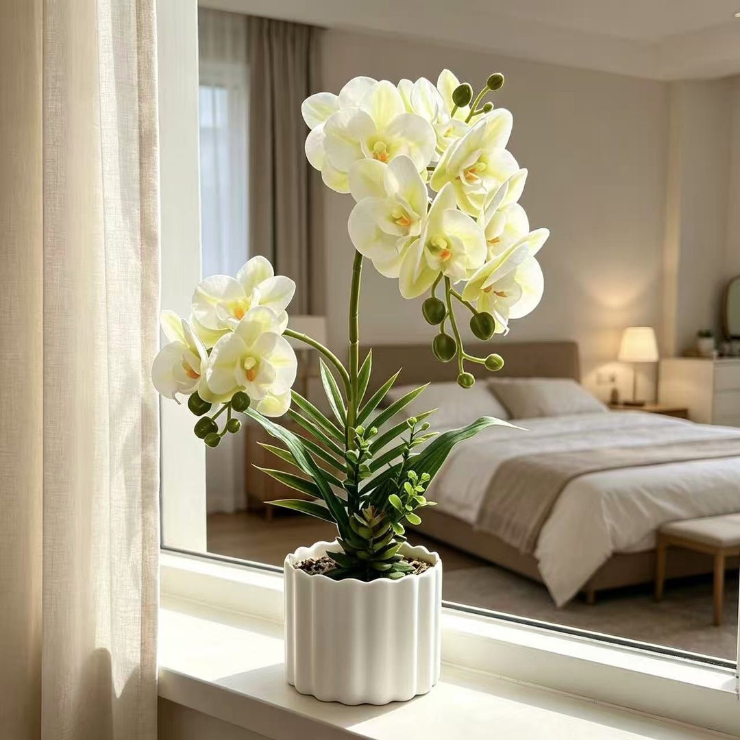 Lifelike Orchid Home Decor for Indoor Display