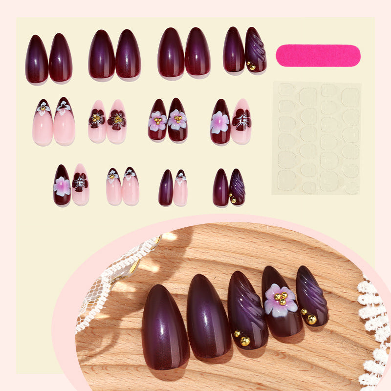 Floral Embellished Press-On Nail Set Stornfield 1788496103