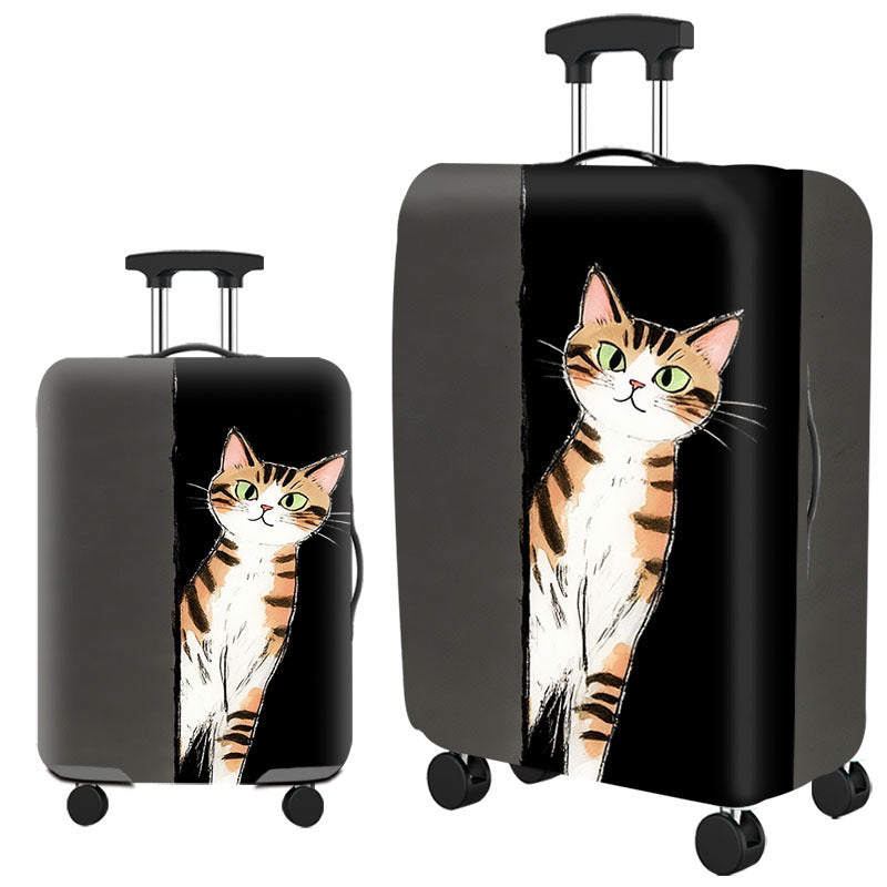 Artistic Cat-Themed Hard Shell Suitcase Stornfield