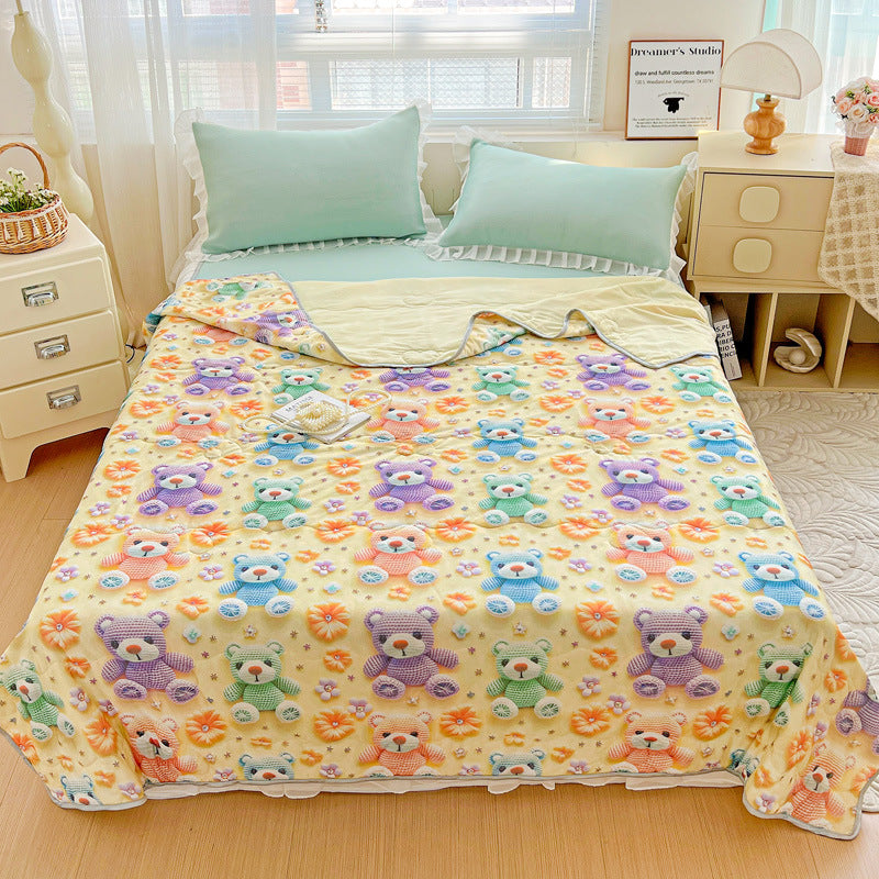 Floral Patterned Lightweight Quilt