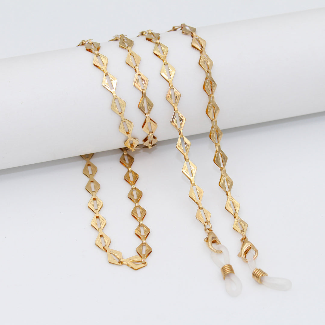 Luxe Crystal-Embellished Eyewear Chain Stornfield