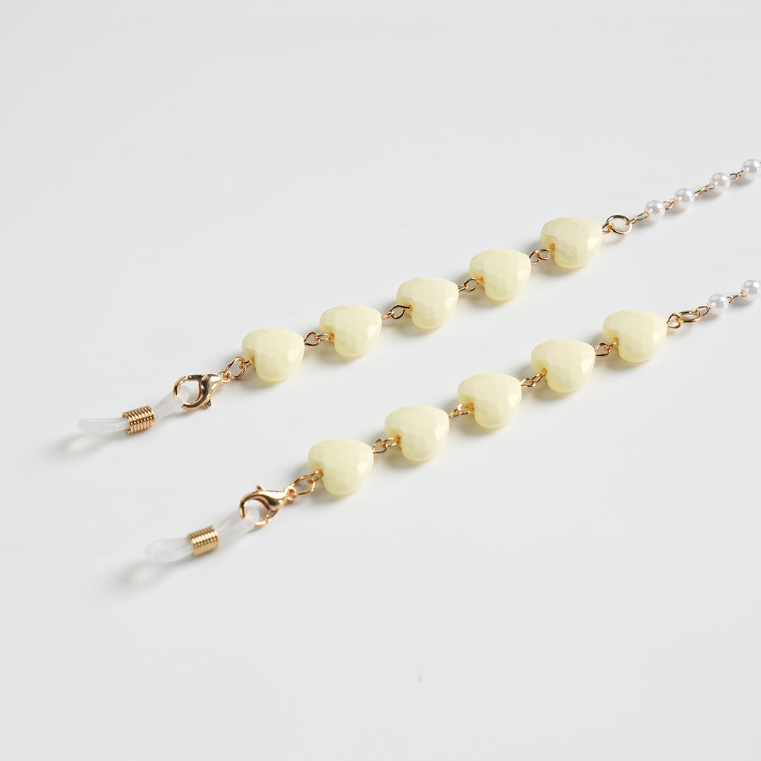 Heart-Shaped Beaded Eyewear Chain Stornfield