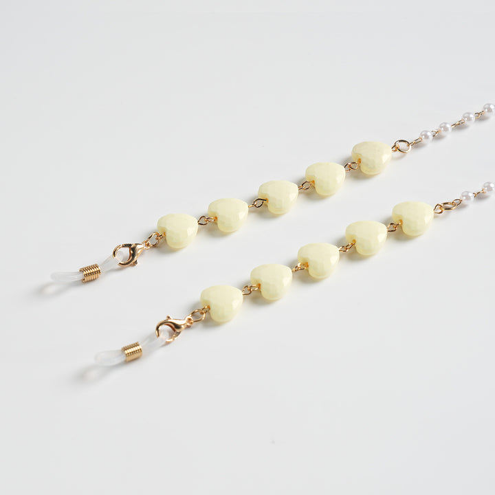 Heart-Shaped Beaded Eyewear Chain Stornfield