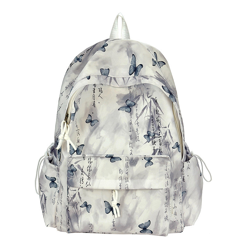 Artistic Butterfly Print Backpack Stornfield