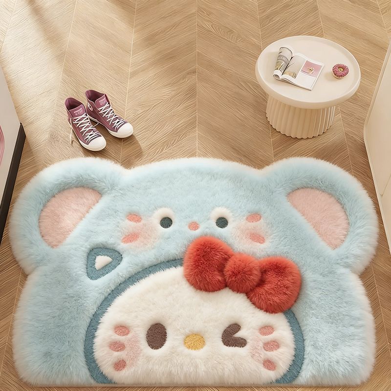 Plush Animal-Themed Bath Mat