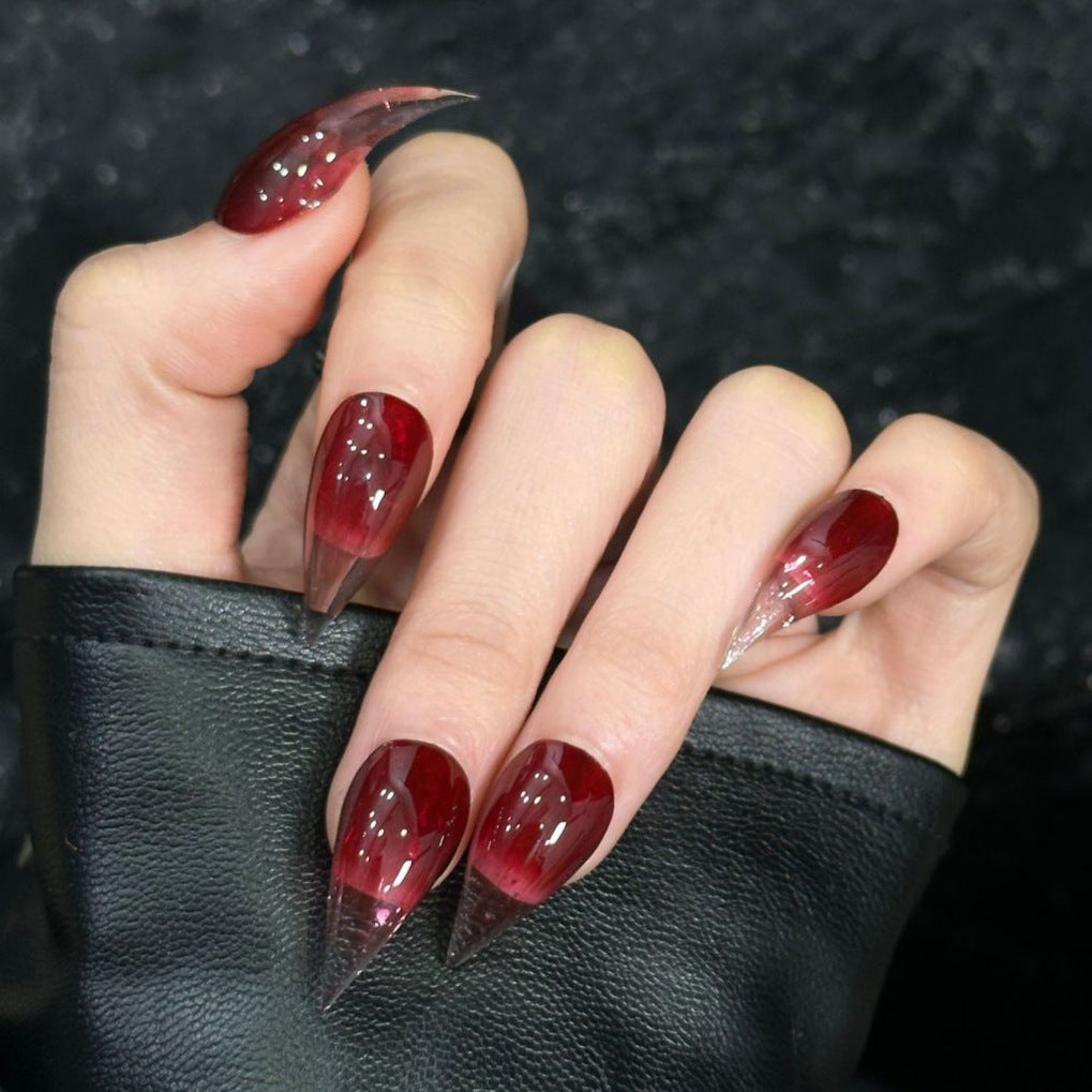 Stiletto Press-On Nail Set with Ombre Design