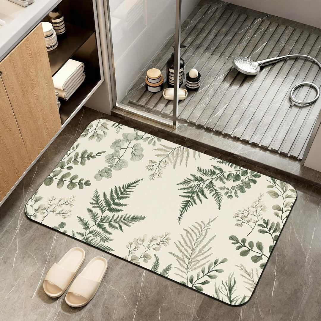 Abstract Marble Design Bath Mat