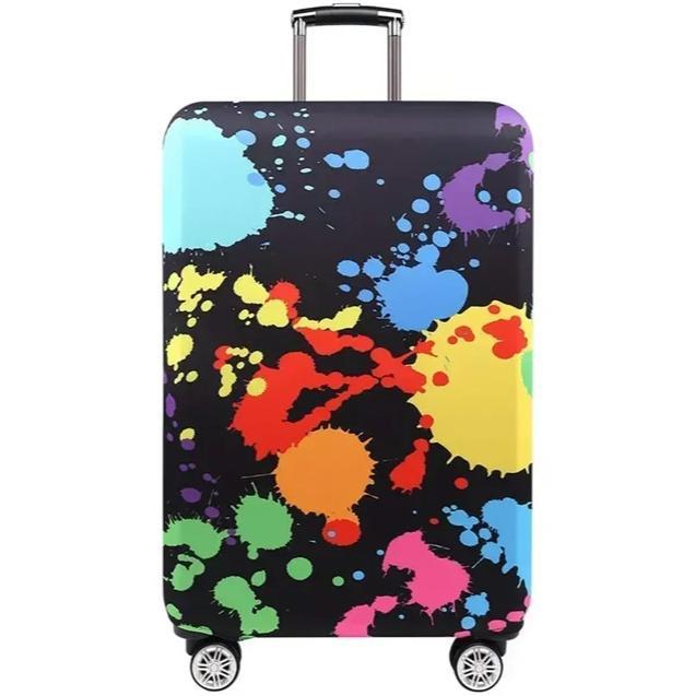 Unisex stretchable suitcase cover with cute alpaca design, elastic protective cover for hard-shell and fabric suitcases Stornfield