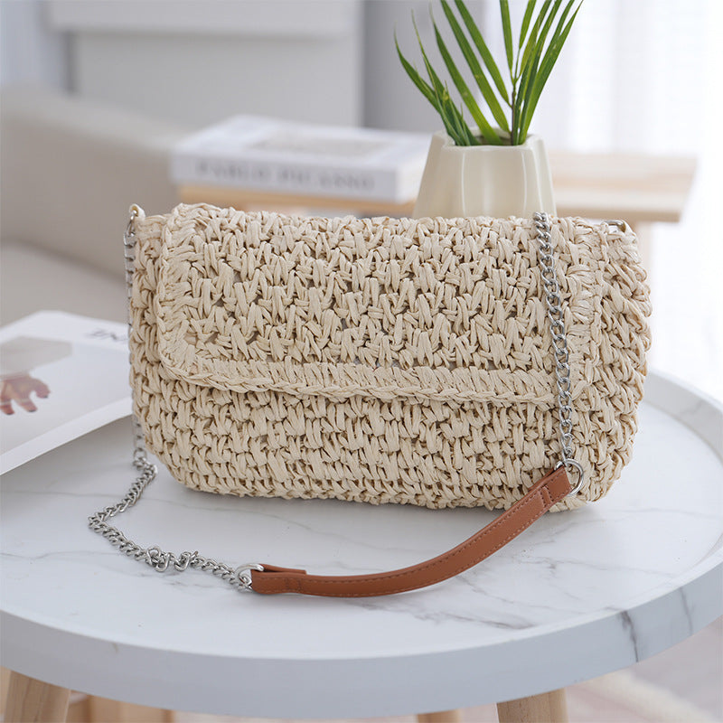 Handmade shoulder bag with metallic accents Stornfield