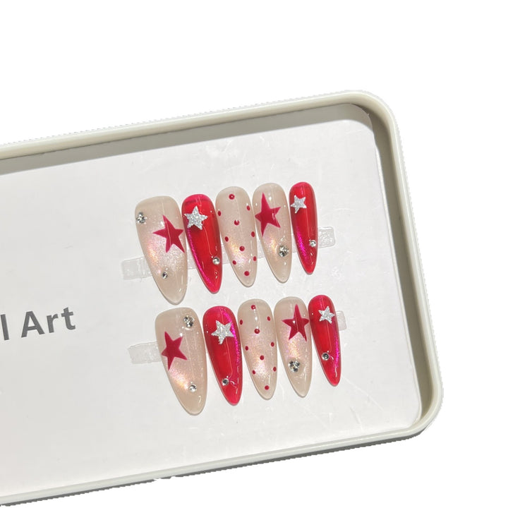 Star-Accent Press-On Nail Set Stornfield