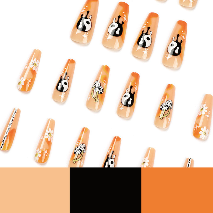 Artful acrylic nails with stylish patterns Stornfield