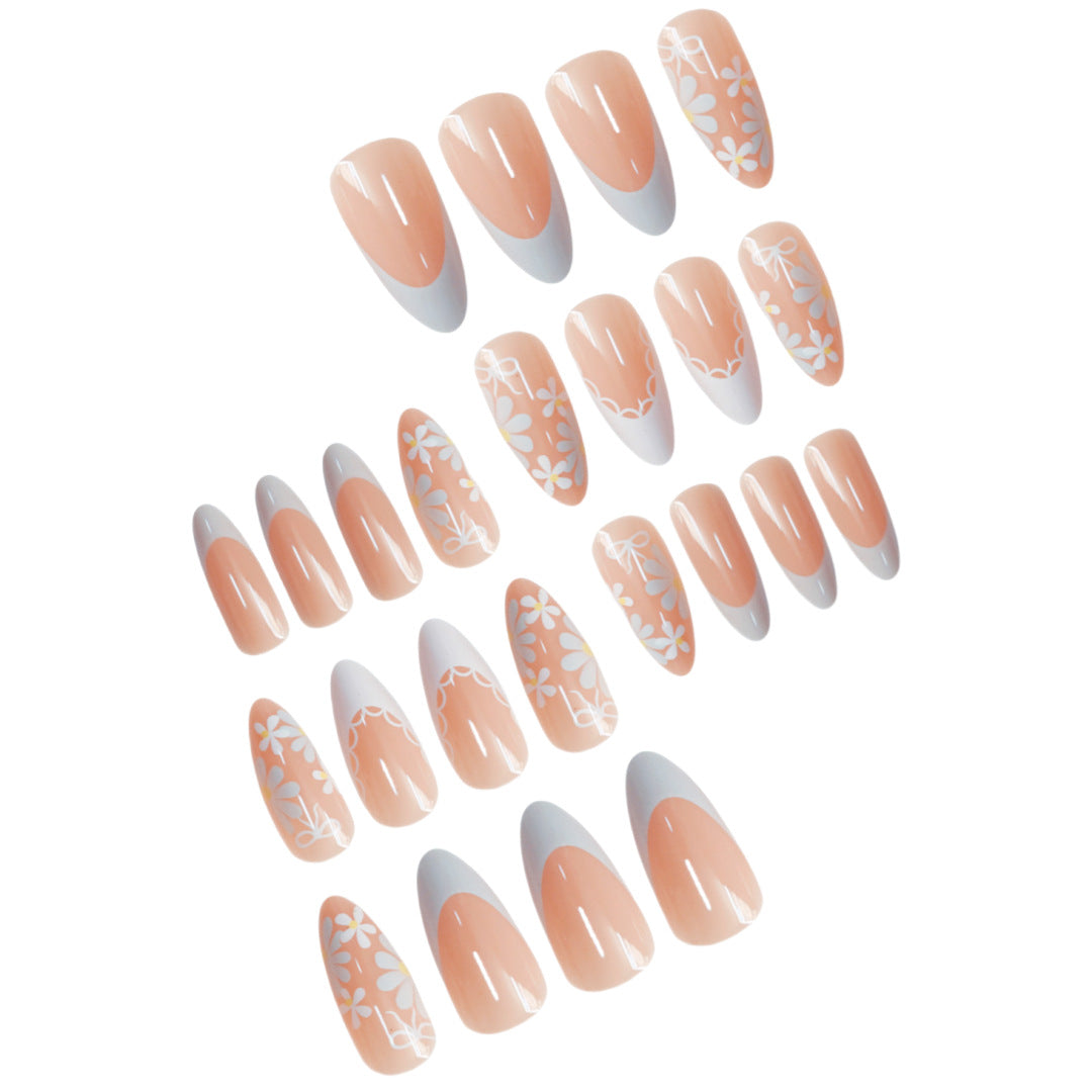 Floral Decorative Press-On Nails Stornfield