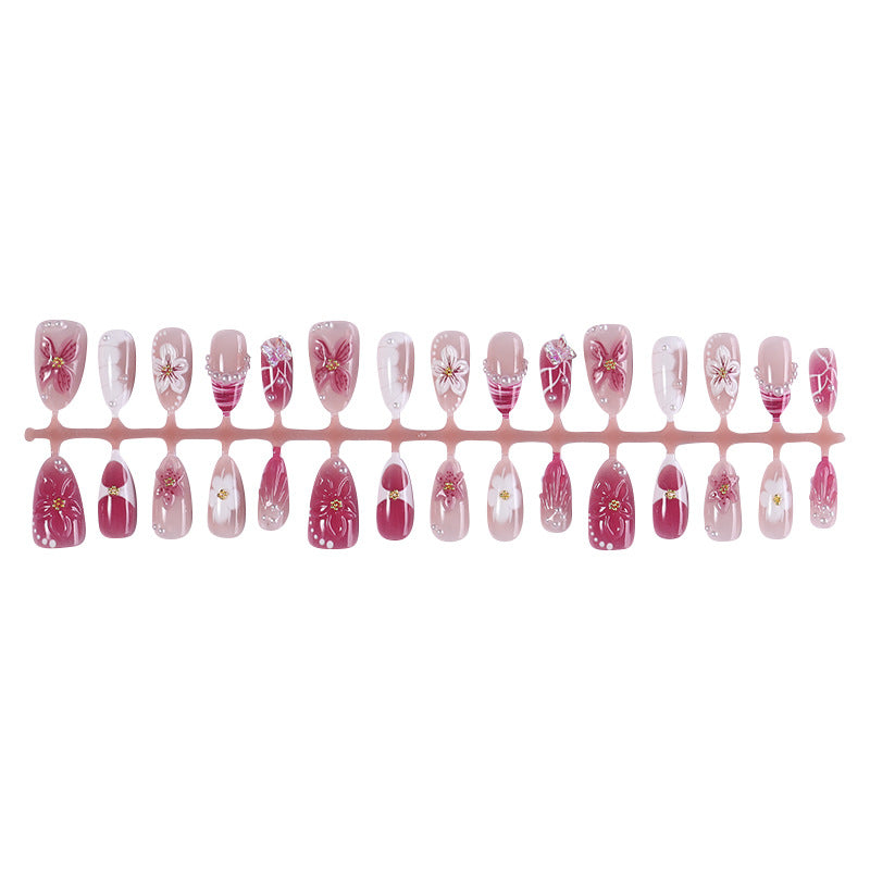 Artistic Floral Press-On Nail Collection Stornfield