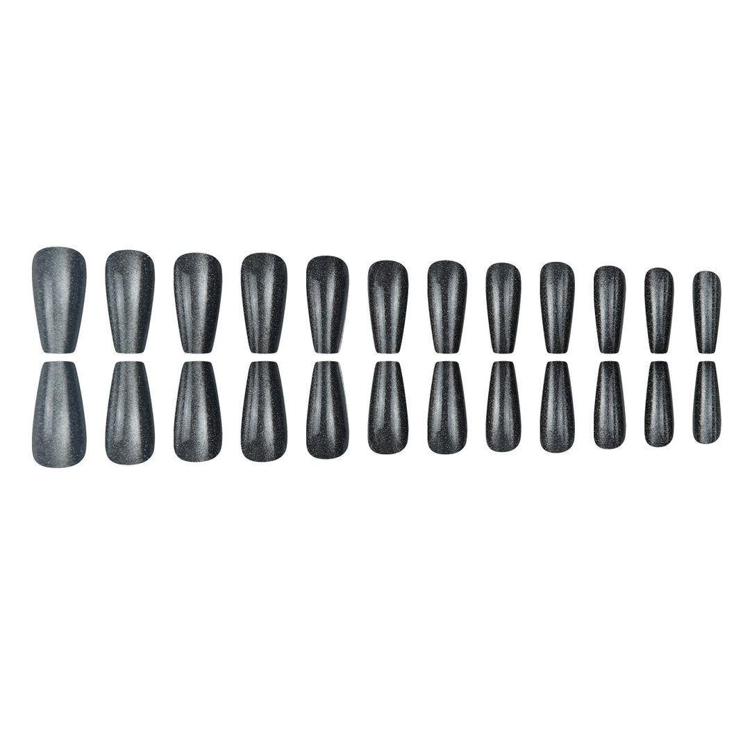 Glamorous Long Coffin Press-On Nails Stornfield