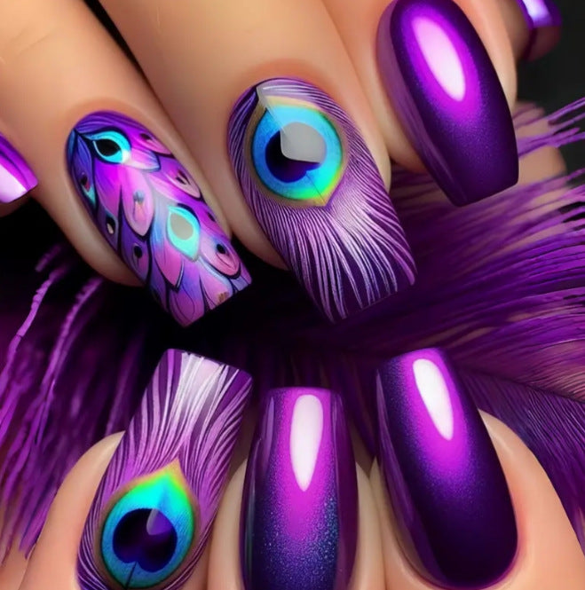 Iridescent Acrylic Nail Enhancements Stornfield